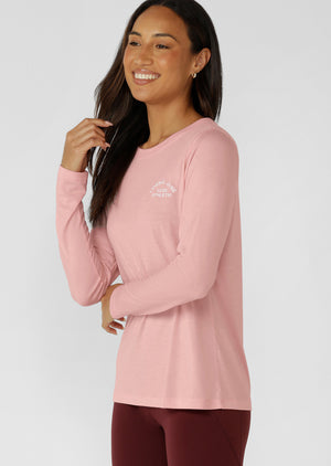 Lorna Jane Lotus Long Sleeve Top - Wisteria Pink