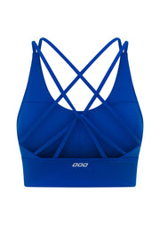 Lorna Jane Lotus Longline Sports Bra - Cobalt Blue