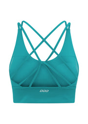 Lorna Jane Lotus Longline Sports Bra - Maui