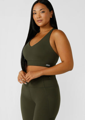 Lorna Jane Amy Sports Bra - Luxury Green