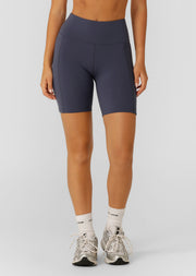 Lorna Jane Amy Phone Pocket Tech Bike Shorts - Ash Blue