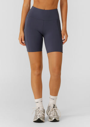 Lorna Jane Amy Phone Pocket Tech Bike Shorts - Ash Blue