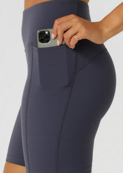 Lorna Jane Amy Phone Pocket Tech Bike Shorts - Ash Blue