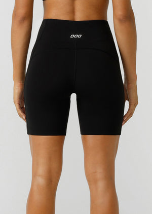 Lorna Jane Amy Phone Pocket Tech Bike Shorts - Recycled Black