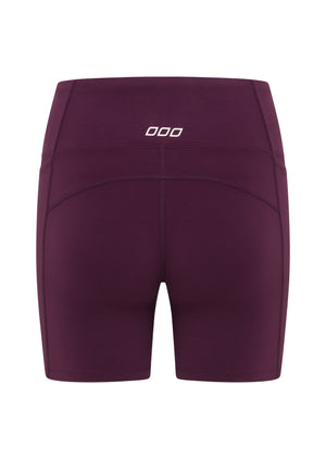 Lorna Jane Amy Phone Pocket Tech Bike Shorts - Dark Grape