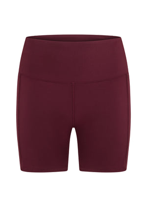 Lorna Jane Amy Phone Pocket Tech Bike Shorts - Maroon