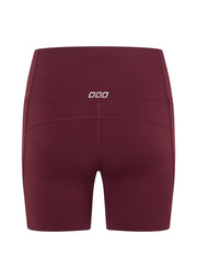 Lorna Jane Amy Phone Pocket Tech Bike Shorts - Maroon