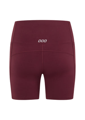 Lorna Jane Amy Phone Pocket Tech Bike Shorts - Maroon