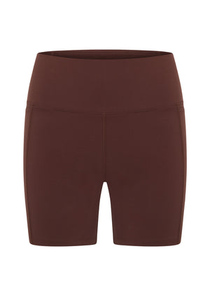 Lorna Jane Amy Phone Pocket Tech Bike Shorts - Truffle