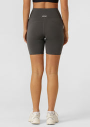 Lorna Jane Amy Phone Pocket Tech Bike Shorts - Titanium