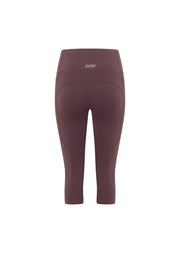Lorna Jane Amy Phone Pocket 3/4 Tech Leggings - Amethyst Shadow