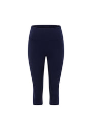 Lorna Jane Amy Phone Pocket 3/4 Tech Leggings - French Navy