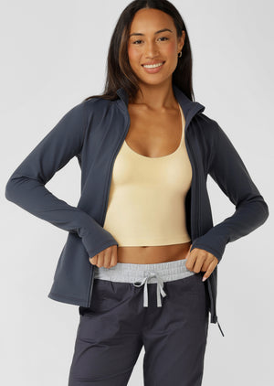 Lorna Jane Amy Thermal Active Zip Through Jacket - Canyon