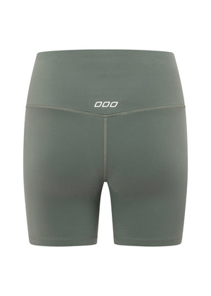 Lorna Jane Lotus No Chafe 16cm Bike Shorts - Dark Matcha