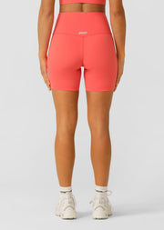 Lorna Jane Lotus No Chafe 16cm Bike Shorts - Strawberry