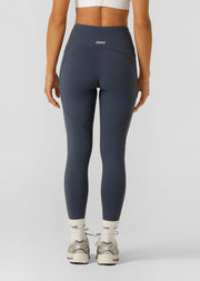 Lorna Jane Amy Thermal Phone Pocket Ankle Biter Leggings - Ash Blue