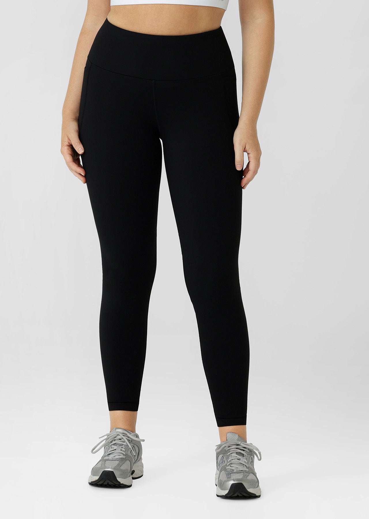Lorna Jane Amy Thermal Phone Pocket Ankle Biter Leggings - Black