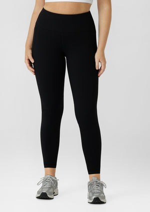 Lorna Jane Amy Thermal Phone Pocket Ankle Biter Leggings - Black