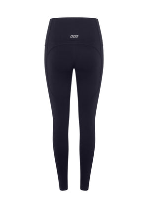 Lorna Jane Amy Thermal Phone Pocket Full Length Leggings - Midnight Blue
