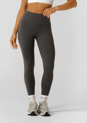 Lorna Jane Amy Thermal Phone Pocket Full Length Leggings - Titanium