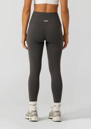 Lorna Jane Amy Thermal Phone Pocket Full Length Leggings - Titanium