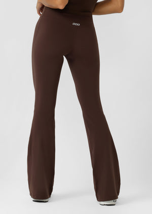 Lorna Jane Lotus Flared Leggings - Espresso