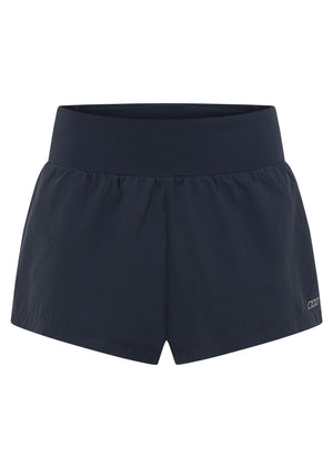 Lorna Jane Amy Stretch & Stride Pocket Run Shorts - Platinum Navy