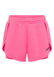Lorna Jane Lightspeed Phone Pocket Run Shorts - Cameo Pink