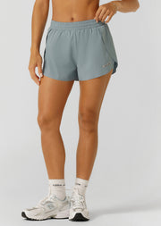 Lorna Jane Lightspeed Phone Pocket Run Shorts - Deep Arctic
