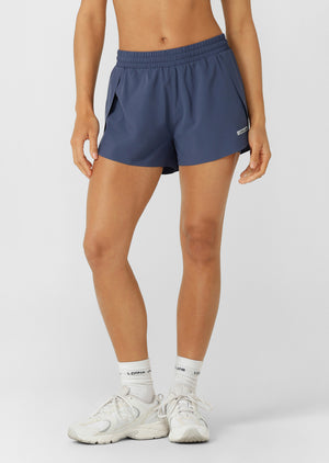 Lorna Jane Lightspeed Phone Pocket Run Shorts - Deep Dive Blue