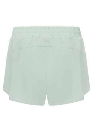 Lorna Jane Lightspeed Phone Pocket Run Shorts - Dusty Aqua