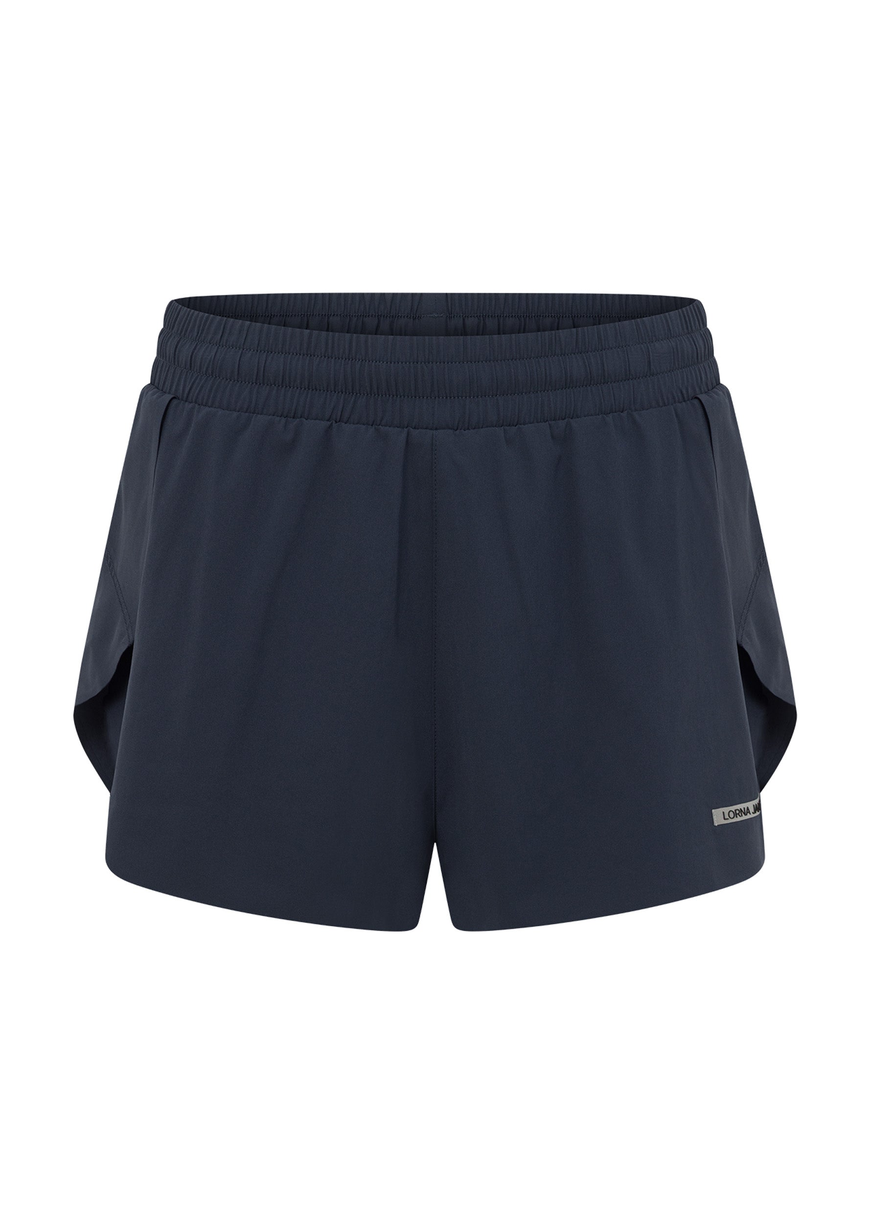 Lorna Jane Lightspeed Phone Pocket Run Shorts - Platinum Navy