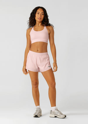 Lorna Jane Lightspeed Phone Pocket Run Shorts - Pale Peony