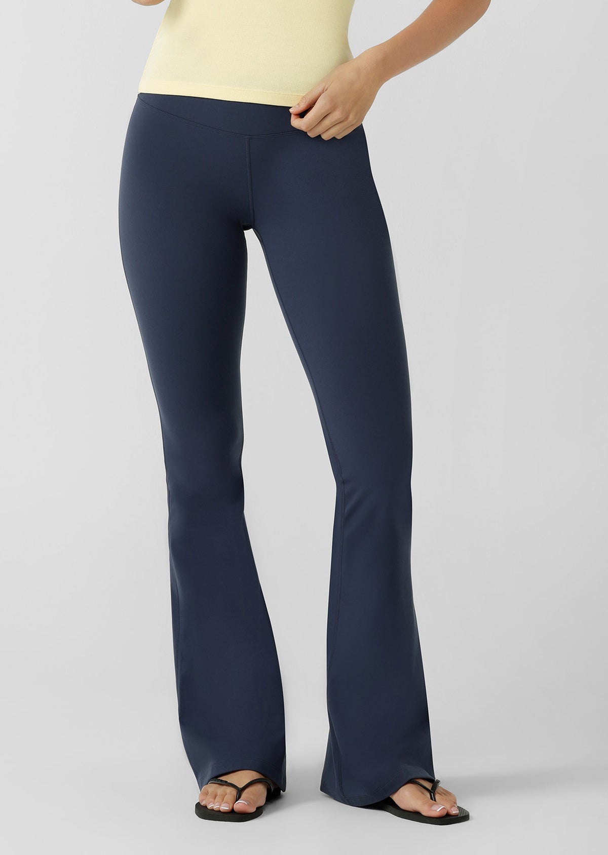 Lorna Jane Lotus Flared Leggings Tall - Platinum Navy