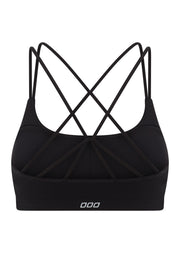 Lorna Jane Lotus Cropped Sports Bra - Recycled Black
