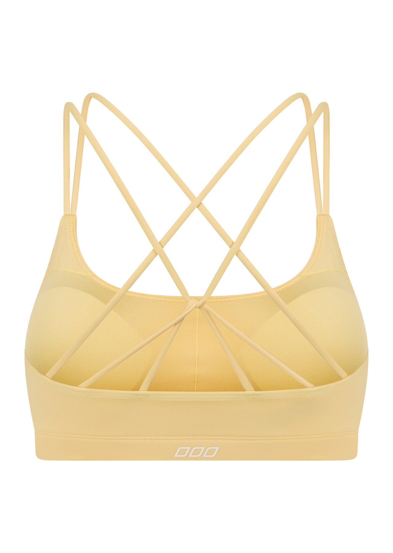 Lorna Jane Lotus Cropped Sports Bra - Lemon Cream