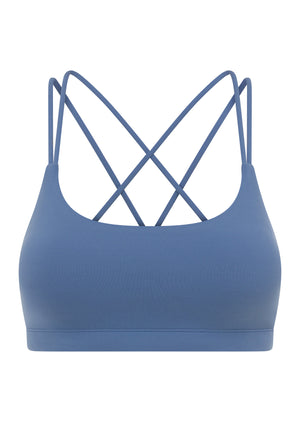 Lorna Jane Lotus Cropped Sports Bra - Moonlight Blue