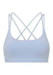 Lorna Jane Lotus Cropped Sports Bra - Oxford Blue