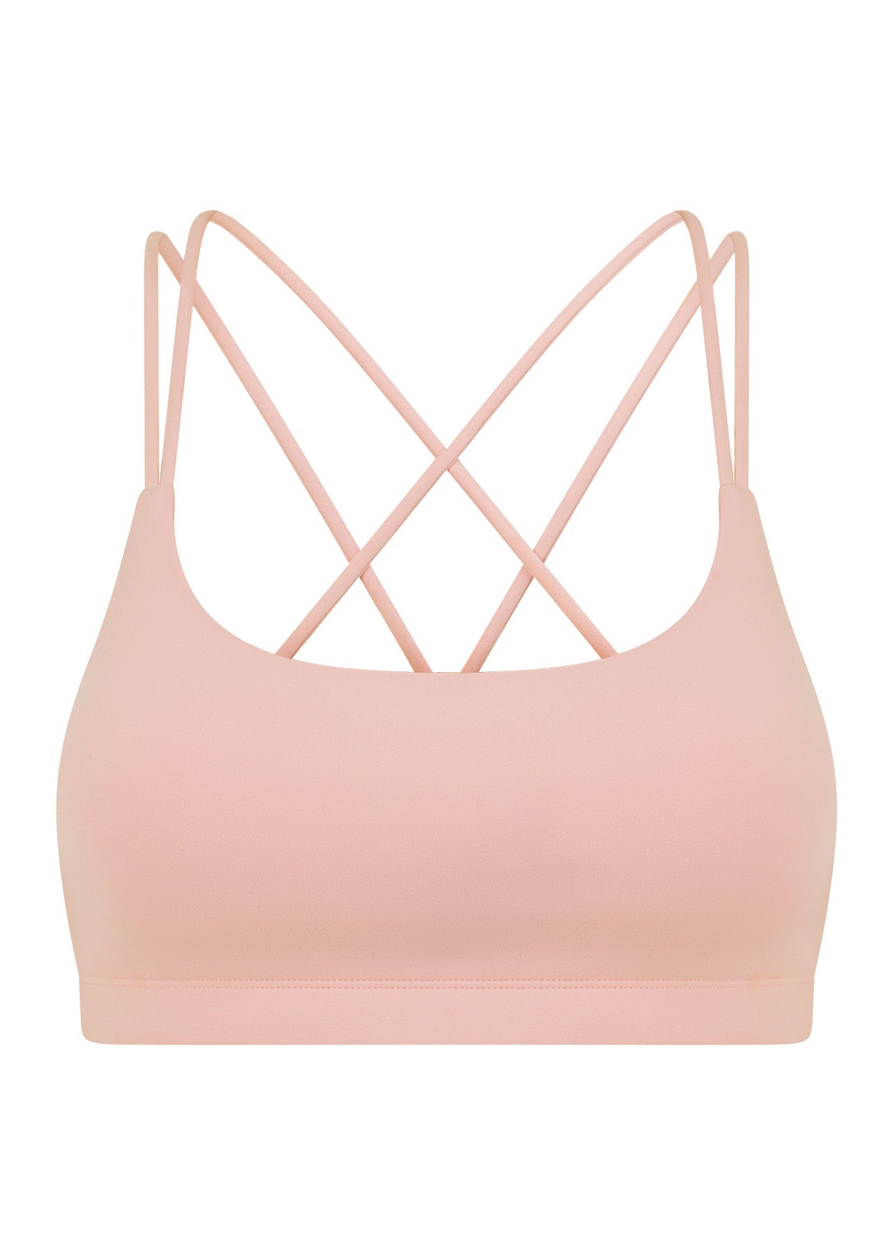 Lorna Jane Lotus Cropped Sports Bra - Pale Peony