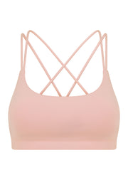 Lorna Jane Lotus Cropped Sports Bra - Pale Peony