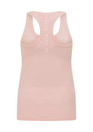 Lorna Jane Amy Fitted Active Rib Tank - Pale Peony