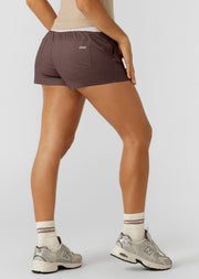 Lorna Jane Flashdance Cheeky Shorts - Stone