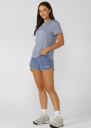 Lorna Jane Amy Dynamic Active T-Shirt - Light Misty Blue Marl