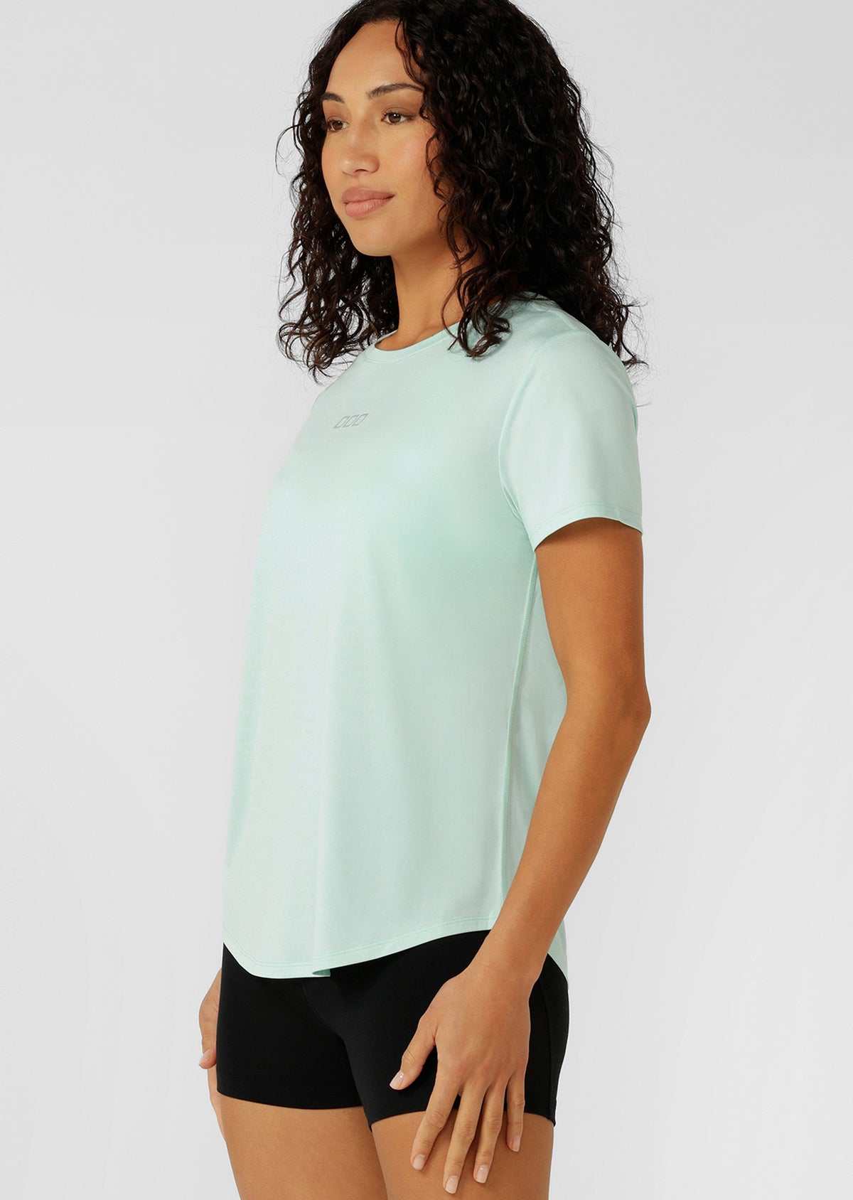 Lorna Jane Amy Dynamic Active T-Shirt - Mint Cream Marl