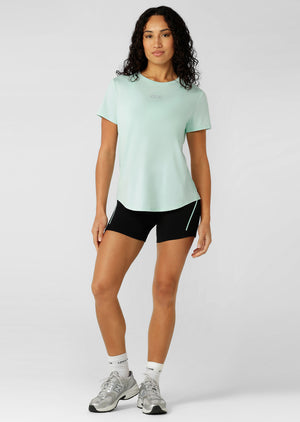Lorna Jane Amy Dynamic Active T-Shirt - Mint Cream Marl