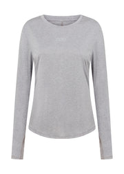 Lorna Jane Amy Dynamic Active Long Sleeve Top - Grey Marl