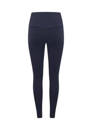 Lorna Jane Lotus No Chafe Phone Pocket Ankle Biter Leggings - Dark Platinum Navy