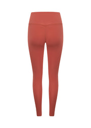 Lorna Jane Lotus No Chafe Phone Pocket Ankle Biter Leggings - Earth
