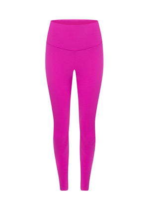 Lorna Jane Lotus No Chafe Phone Pocket Ankle Biter Leggings - Electric Pink