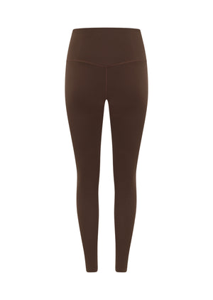 Lorna Jane Lotus No Chafe Phone Pocket Ankle Biter Leggings - Espresso